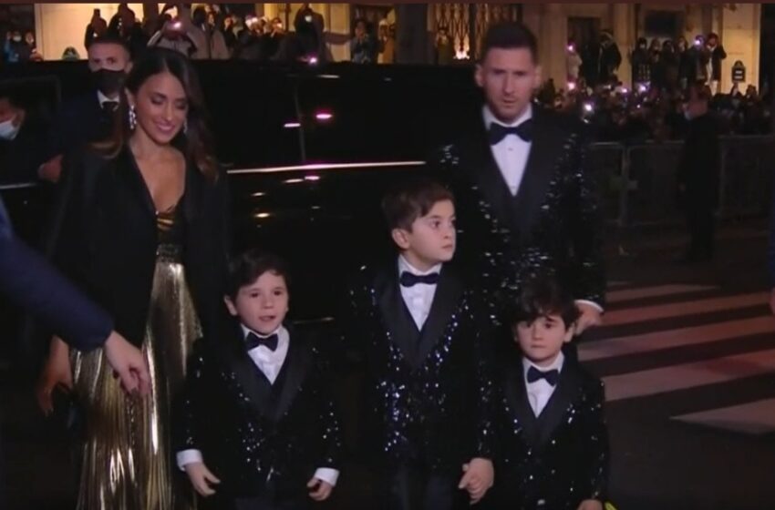  Para ser elegido llega Messi con su familia